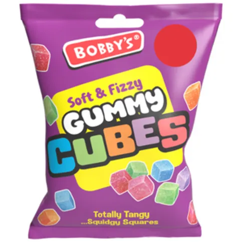 Bobbys Soft & Fizzy Gummy Cubes 150g