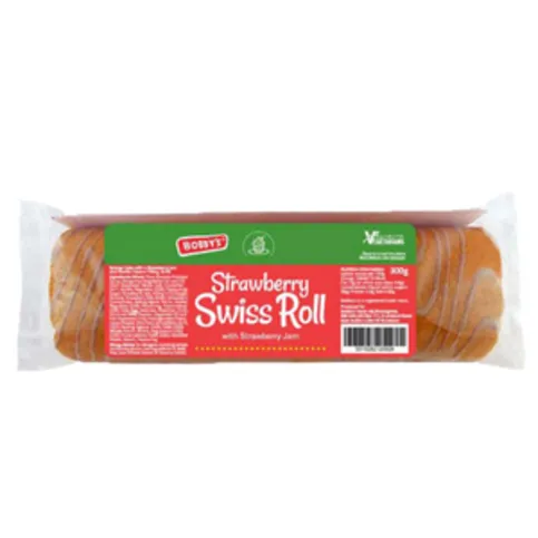 Bobby's Strawberry Swiss Roll 300g
