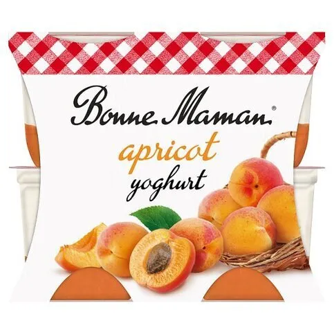 Bonne Maman Apricot Yoghurt (4 x 115g) 460g