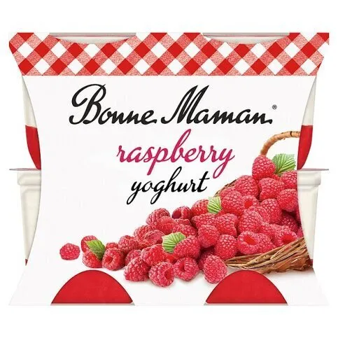 Bonne Maman Raspberry Yoghurt (4 x 115g) 460g