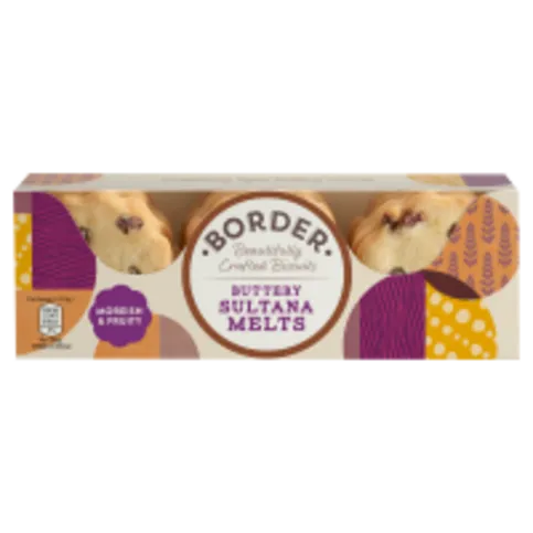 BORDER BUTTERY SULTANA MELTS 135G