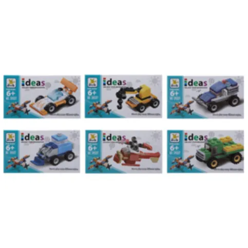 Box Build Blocks 12 Assorted Vehicles