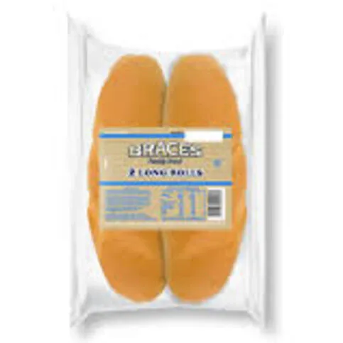 Braces Long Rolls White 2s
