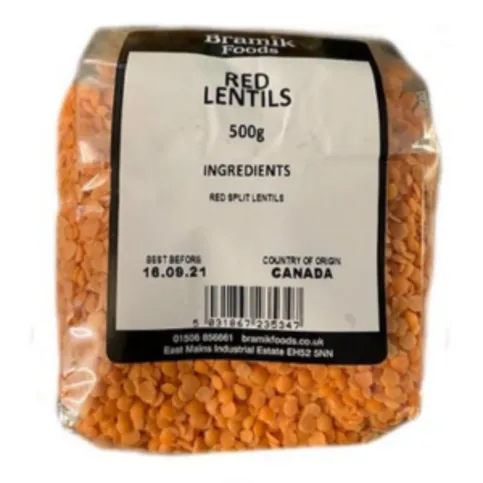 Bramik Red Lentils 500g