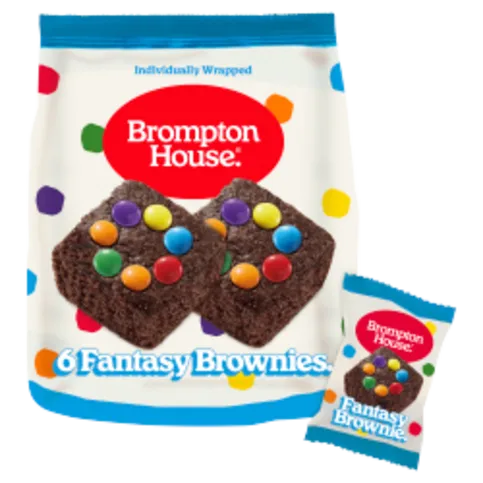 CHILLED: BROMPTON HOUSE 6 FANTASY BROWNIE BAG 150G
