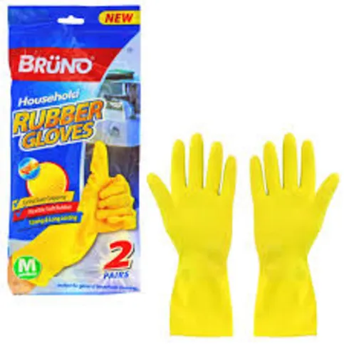 Bruno Rubber Gloves Yellow
