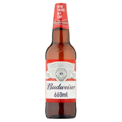 Budweiser Lager Beer Bottle 660ml