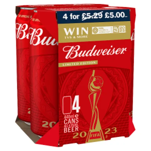 Budweiser Beer 4 x 440ml