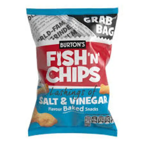 Burtons Fish N Chips Salt & Vinegar 110g