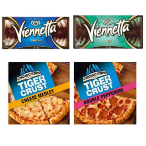 Buy 2 Pizzas & Viennetta £6.99