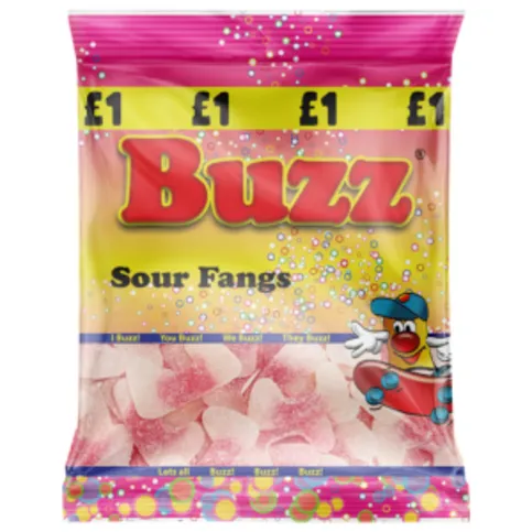 Buzz Sweets Sour Fangs 120g