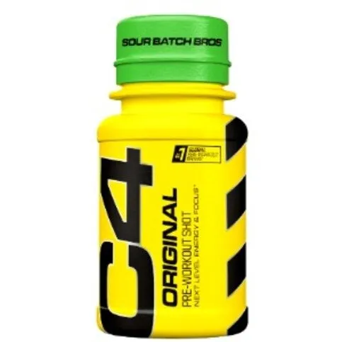 C4 Pre Workout Shot Sour Batch Flavour