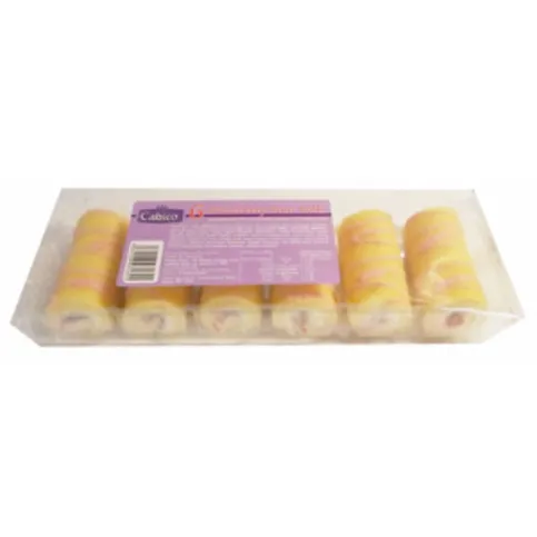 Cabico 6 Strawberry Mini Rolls 150g