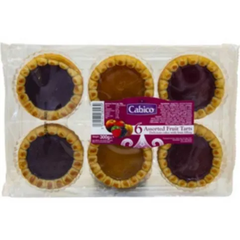 Cabico Assorted Fruit Tarts 6 Pack 300g