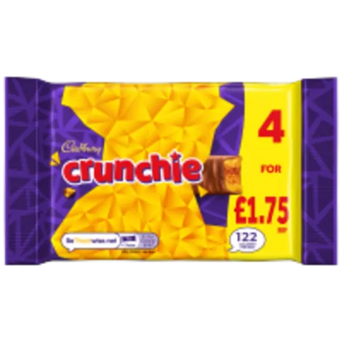 CADBURY CRUNCHIE 4PK PM£1.75 104G
