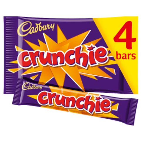 Cadbury Crunchie Chocolate Bar 4 Pack 128g