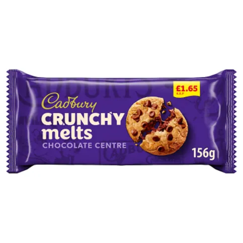 Cadbury Crunchy Melts Crunchy Filled Cookies 156g