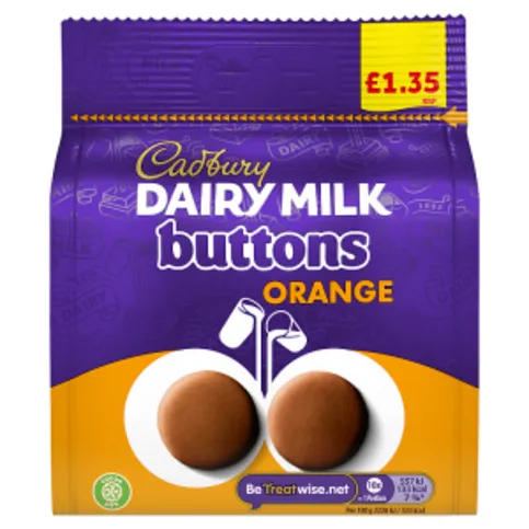 Cadbury Dairy Milk Buttons Orange 95g