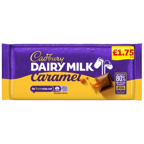 CADBURY DAIRY MILK CARAMEL BLOCK PM£1.75 120G