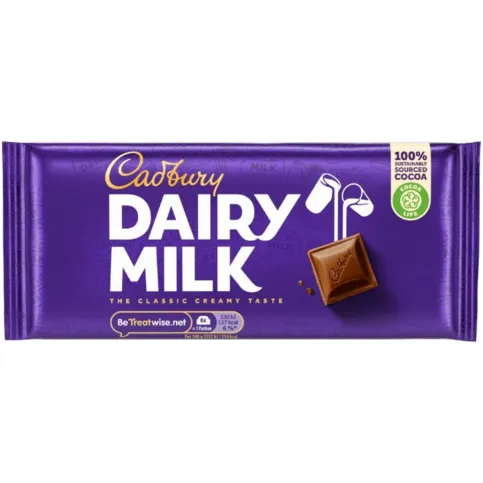 Cadbury Dairy Milk Chocolate Bar 95g