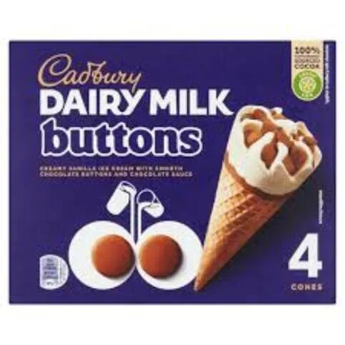 Cadbury Dairy Milk Cones 4 Pack