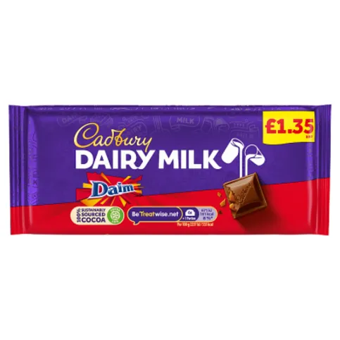 Cadbury Dairy Milk Daim 120g