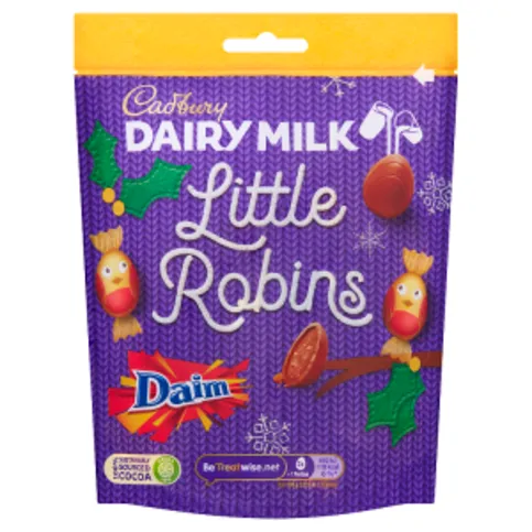 Cadbury Dairy Milk Daim Little Robins Bag 77g