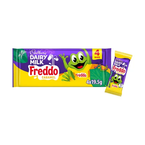 Cadbury Dairy Milk Freddo Caramel Chocolate Bar 4 Pack