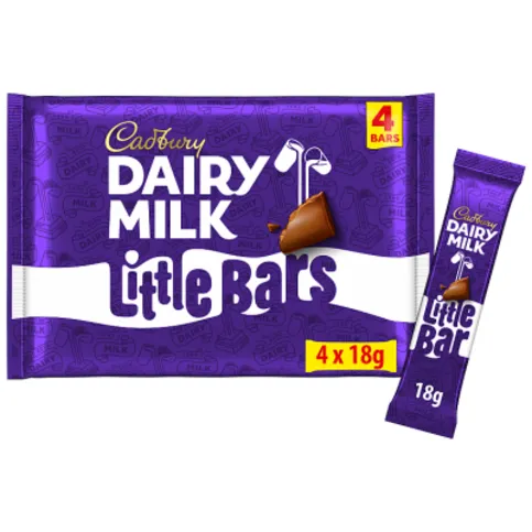 CADBURY DAIRY MILK LITTLE BARS 4PK (4X18G)