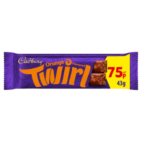 Cadbury Orange Flavoured Twirl 43g