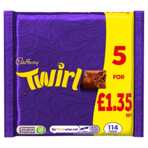 Cadbury Twirl 5 x 21.5g (107.5g)