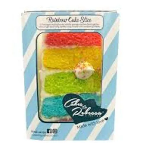 Cakes By Rebecca Rainbow Cake Slice