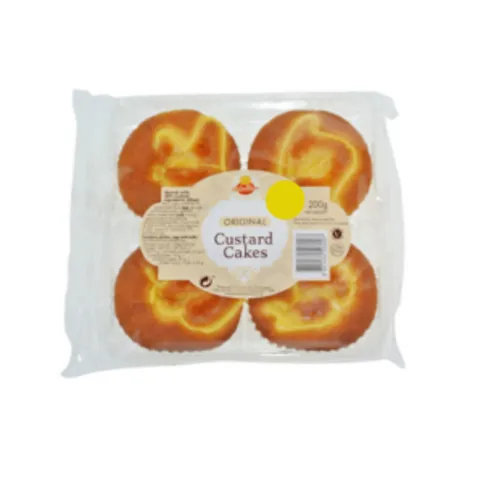 Cake Zone Custard Cakes 4 Pack
