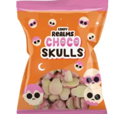 Candy Realms Halloween Choco Skulls 140G