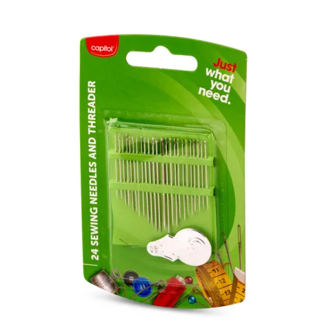 Capitol Essential 24 Piece Sewing Needles & Threader