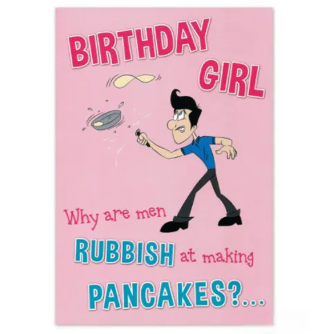 Funny Birthday Card for Her Woman Female Birthday Girl