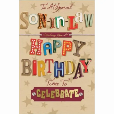 Son-in-Law Birthday Card