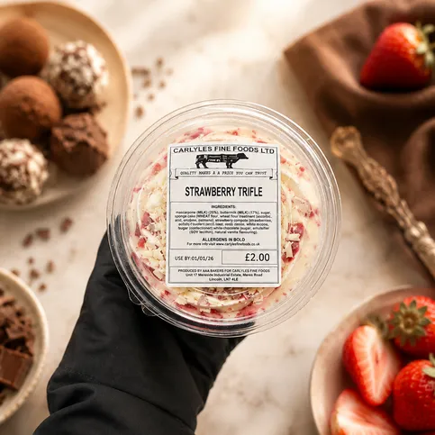 carlyles strawberry Trifle