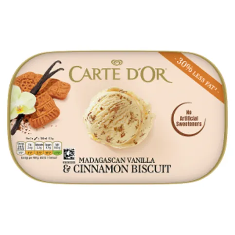 Carte D'Or Madagascan Vanilla & Cinnamon Biscuit 900ml