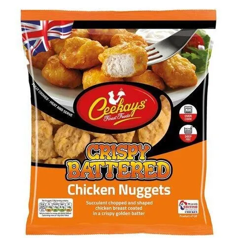 Ceekays 600g Crispy Battered Chicken Nuggets Frozen Halal