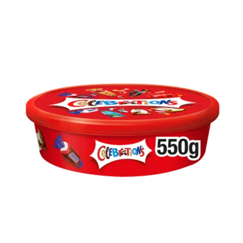 Celebrations Milk Chocolate & Biscuit Bars Sharing Tub 550g