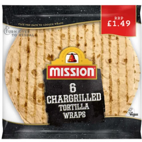 Chargrilled Wraps 6 Pack