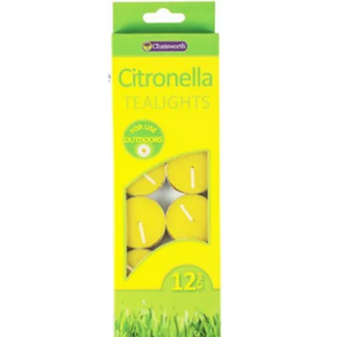 Citronella Tealights 12's