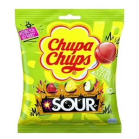Chupa Chups Sour Lollipops 120g