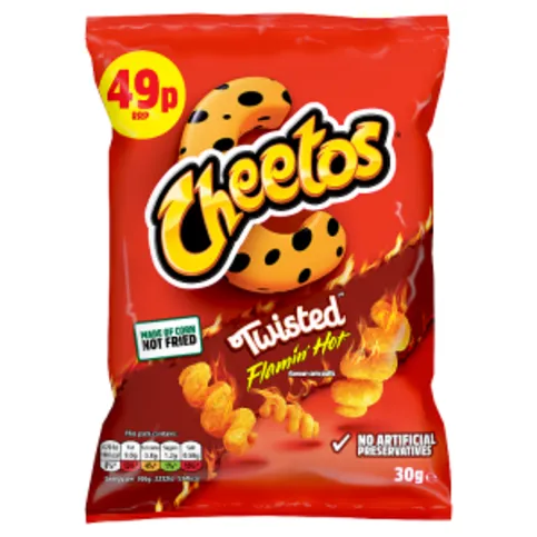 Cheetos Twisted Flamin' Hot 30g - Standard Crisp Bag
