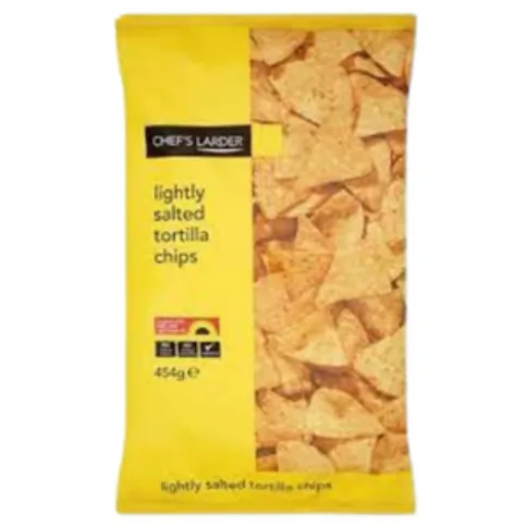 Chefs Larder Lightly Saltef Tortilla Chips 454g