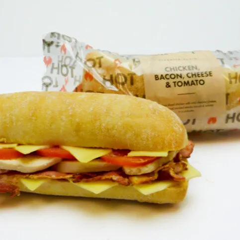 Chicken, Bacon, Cheese & Tomato Ciabatta