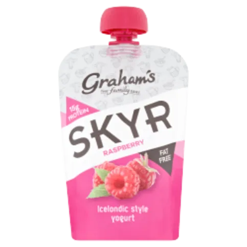CHILLED: GRAHAMS SKYR RASPBERRY POUCH 150G