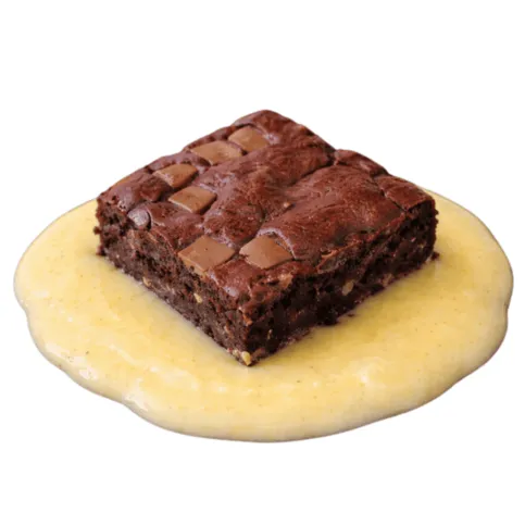 Chocolate Brownie & Warm Custard