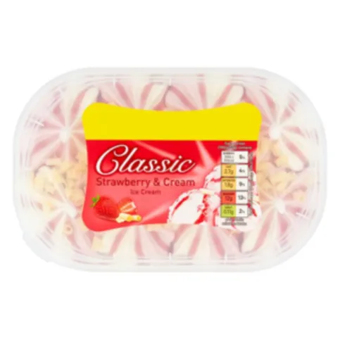 Classic Strawberry And Cream Ice Cream 474g
